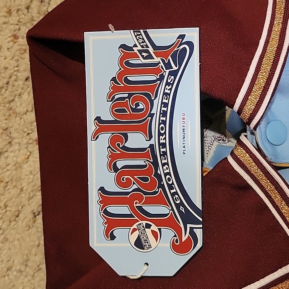 VINTAGE LTD EDITION NWT New Platinum FUBU Harlem Globetrotters Warm Up Jersey 3X - Picture 9 of 11